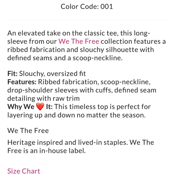 We The Free/FREE PEOPLE:”Total Eclipse Tee”in Fuji Flower NWOT - Picture 11 of 13